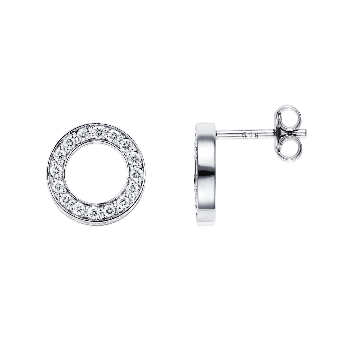 Efva Attling Circle Of Love Earrings White Gold