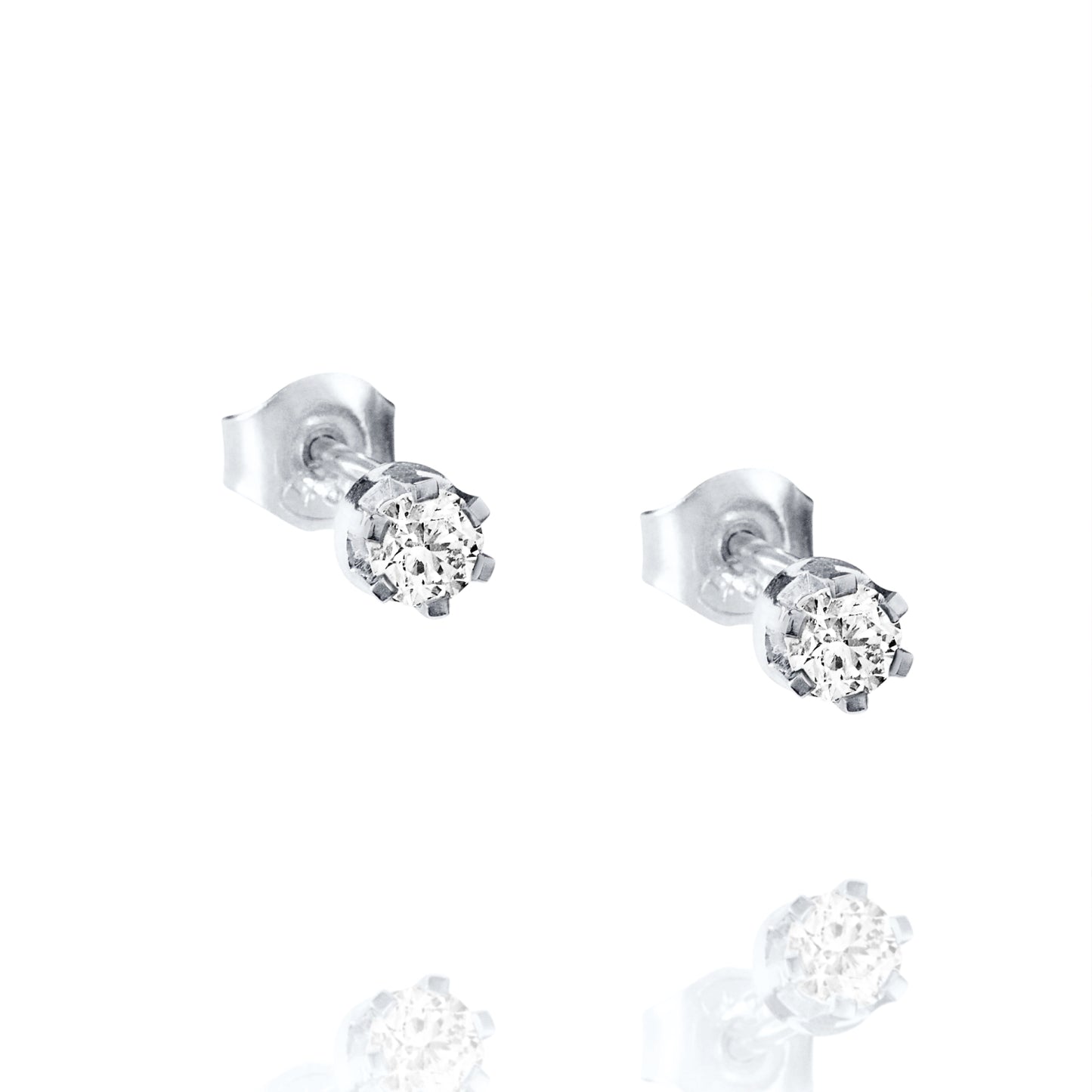 Efva Attling Crown & Stars Earrings White Gold 0.38ctw