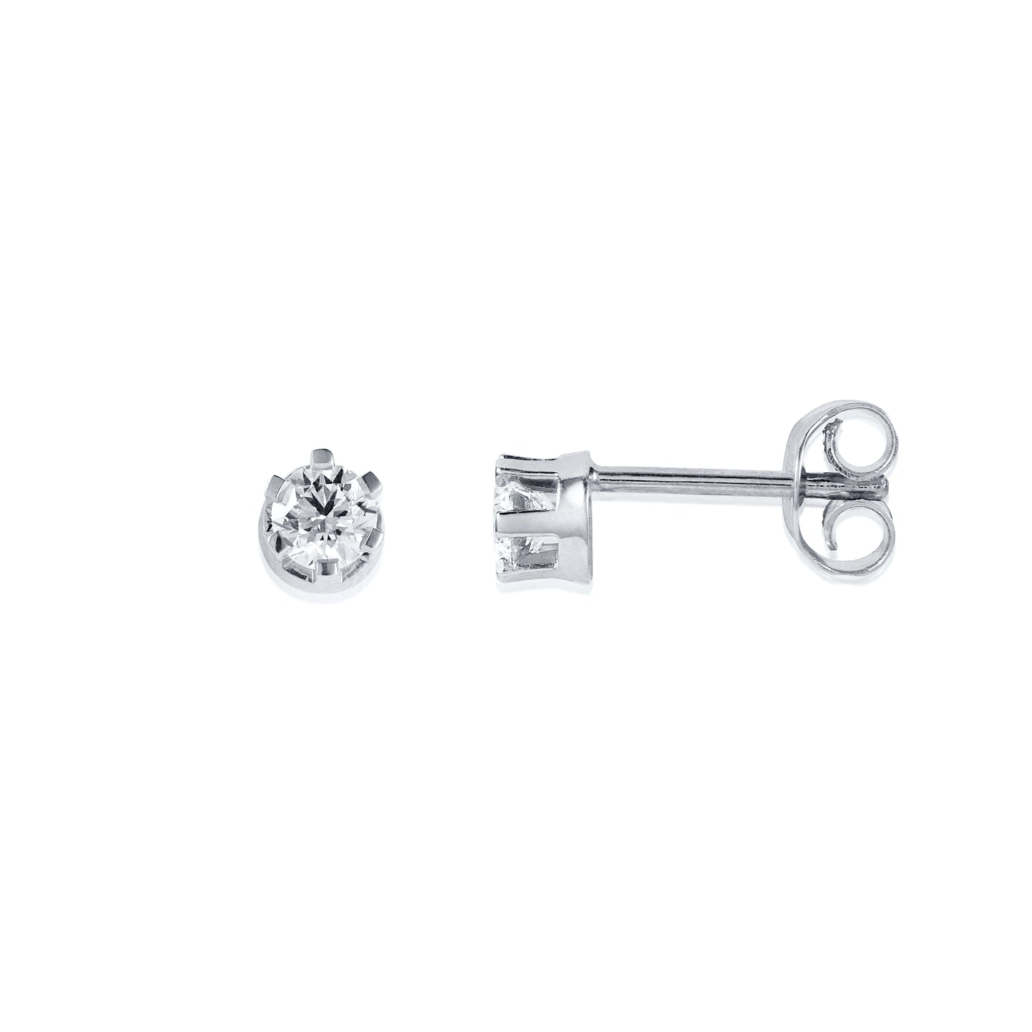 Efva Attling Crown & Stars Earrings White Gold 0.38ctw