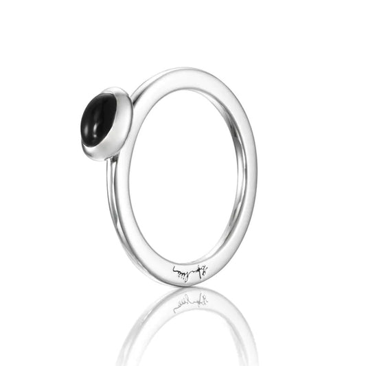 Love Bead Ring Onyx