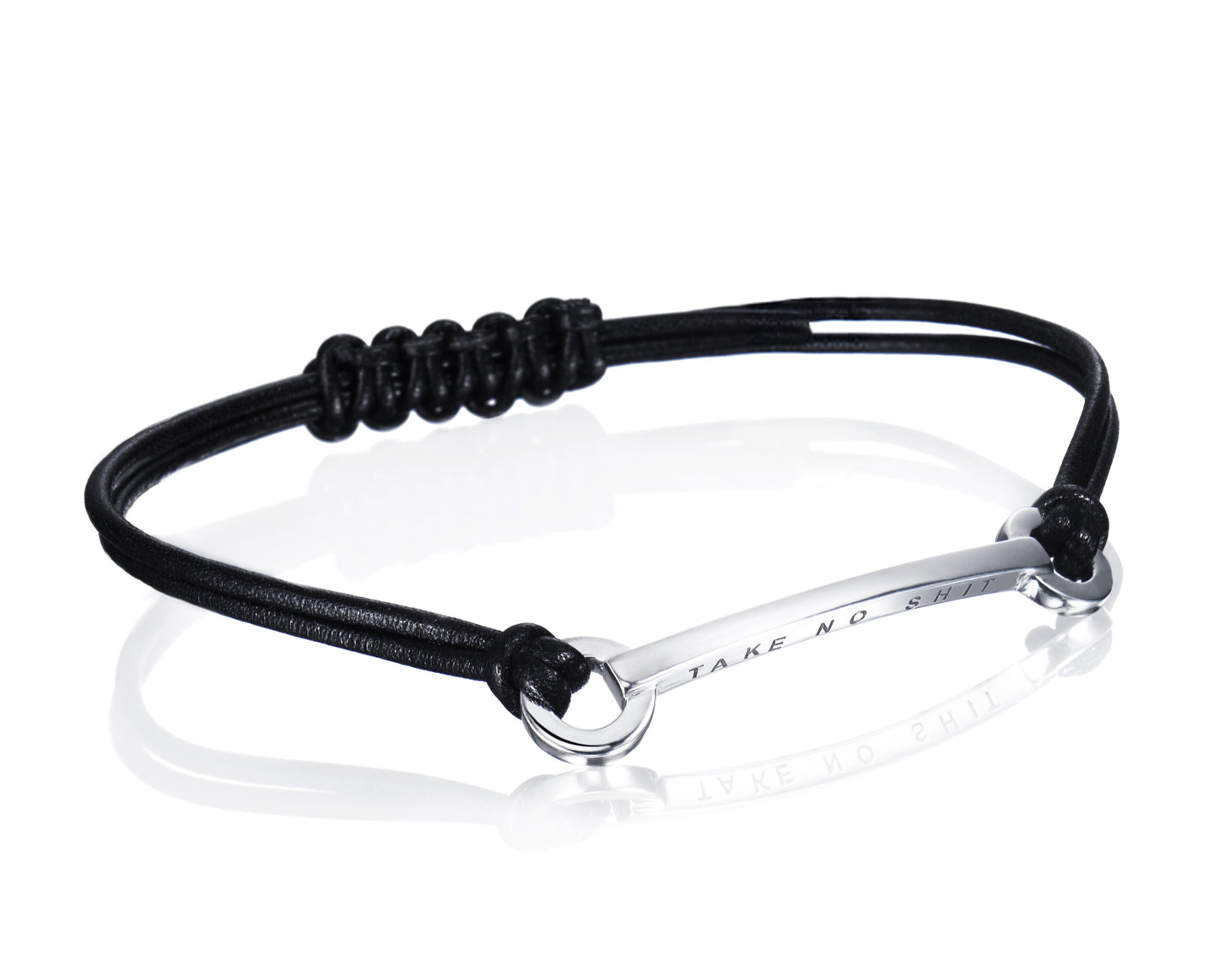 Efva Attling Take No Shit Leather Bracelet