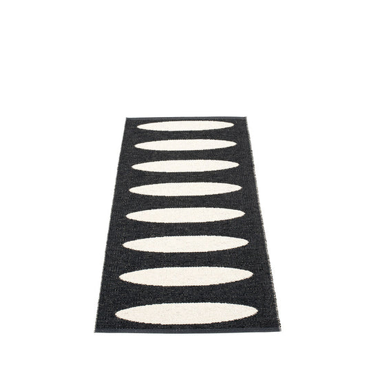 Pappelina Rug Ella Black-Vanilla